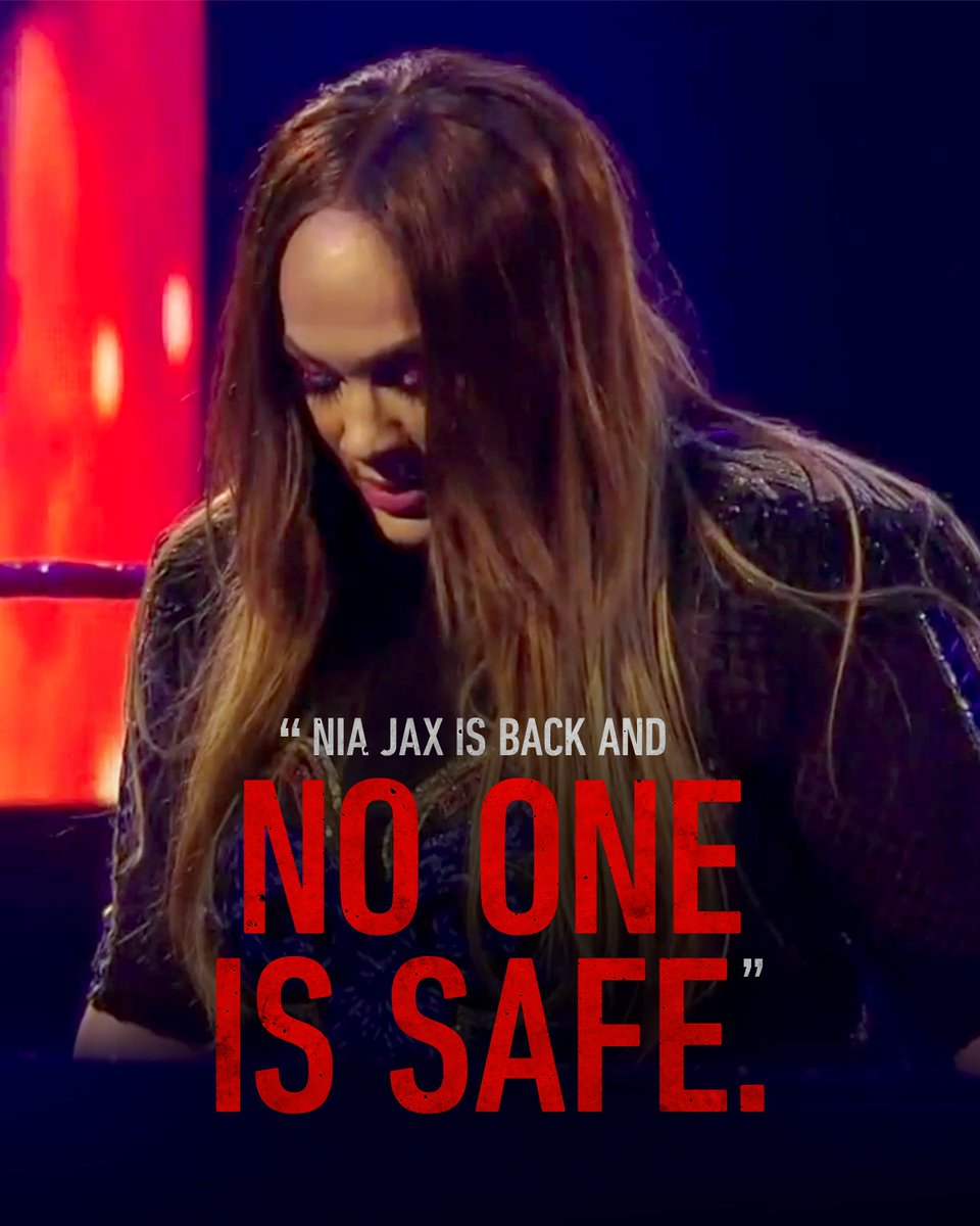 After a year away, @NiaJaxWWE is back and has put the #RAW women’s division on notice. #MustBeMonday