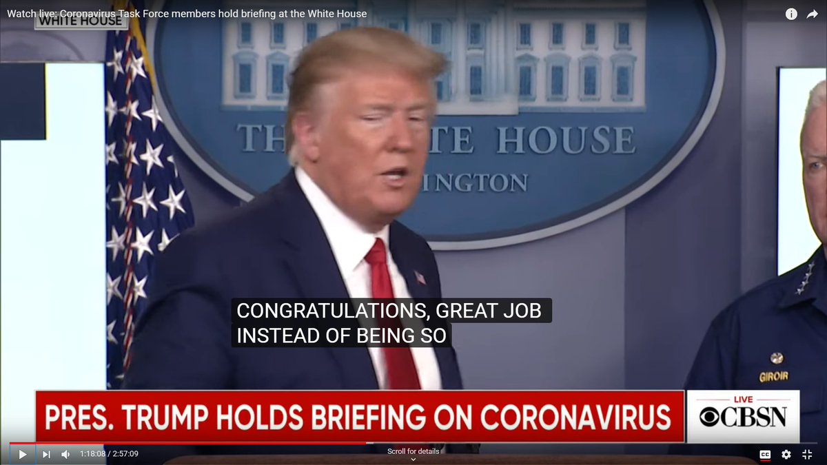 57 Moldova 558 S. Korea 4   World 9.6So under  @realDonaldTrump incompetent leadership, only 16 countries are losing more good people to CV than we are. 33 per million. Turkey is 8! Greece is 8!  #TrumpPressBriefing No Donald Trump! No Congratulations!