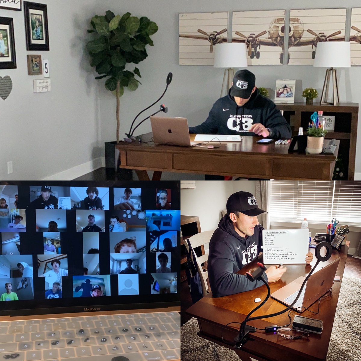 xfactorQB's tweet photo. It may not be how we like to do QB training but we are making it work! One day at a time — putting in the work! We WILL get through this and come out stronger than ever.
—
It was good seeing my guys this evening even if it was through a computer. #xfactorqbacademy #xfactorfamily https://t.co/G9v70JBUjj