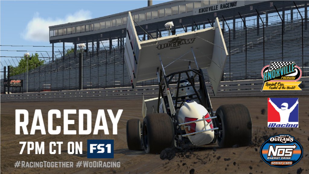 It's RACEDAY at the virtual Sprint Car Capital of the World! 

The <a href="/NosEnergyDrink/">NOS Energy Drink</a> <a href="/WorldofOutlaws/">World of Outlaws</a> will be LIVE tonight on <a href="/FS1/">FS1</a> for <a href="/iRacing/">iRacing</a> at 7pm CT (8pm ET). 

#RacingTogether #WoOiRacing