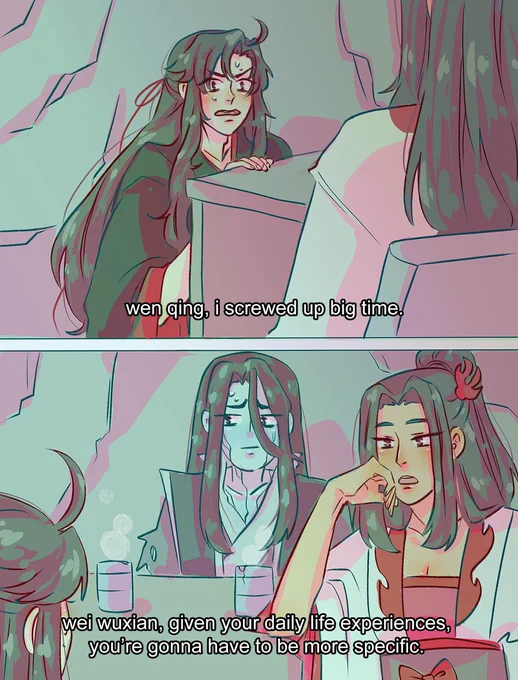 you ever just think of how much wen qing had to deal with
#mdzs #魔道祖师 