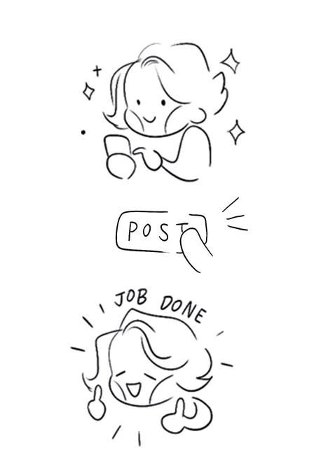 posting art &amp; posting selfies 
