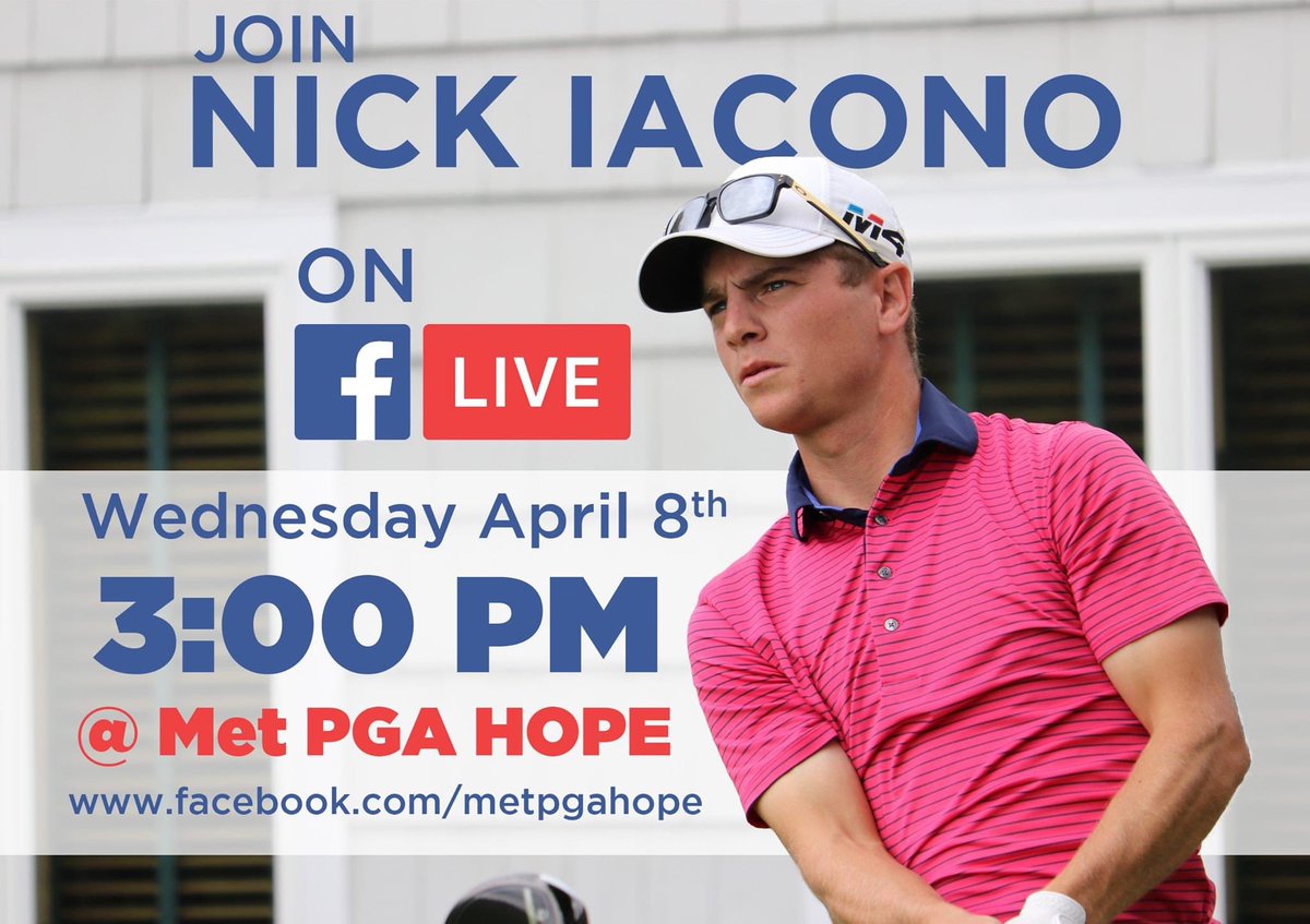 jamesnyfinest's tweet photo. Excited to have a good friend, mentor, &amp; amazing PGA Teaching professional Nick Iacono for this week’s Met PGA HOPE FB Live chat!! Join us live Wednesday April 8, 2020 @ 3pm you won’t want to miss this event 💥
#supportourveterans #quarantinechronicles 🦠 #metpga #weinspire 🏌🏾 https://t.co/7LVqpe67y4