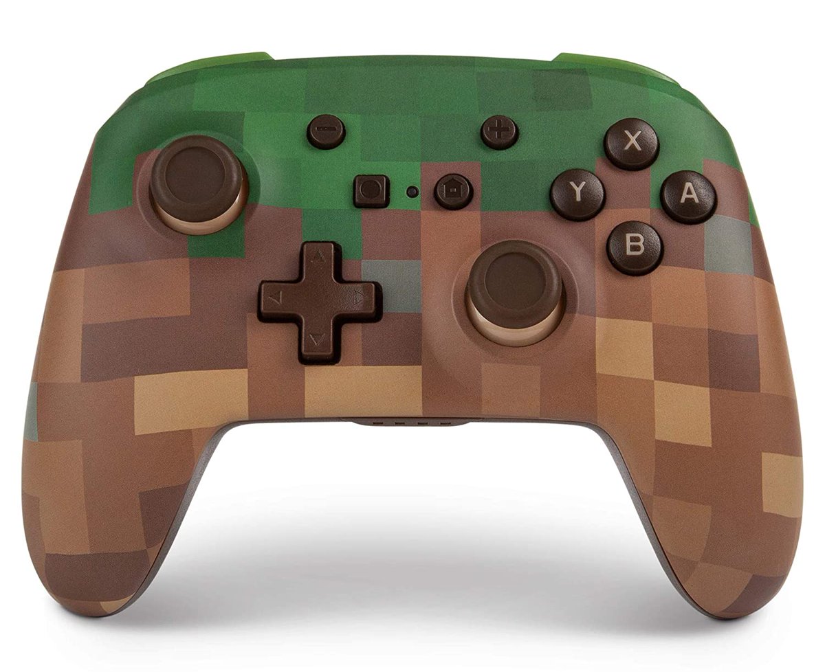 ট ইট র Game Watch Minecraft の草ブロックデザインのswitch用ワイヤレスコントローラーが海外向けに登場 Https T Co 7e78ke6lda Powera Minecraft