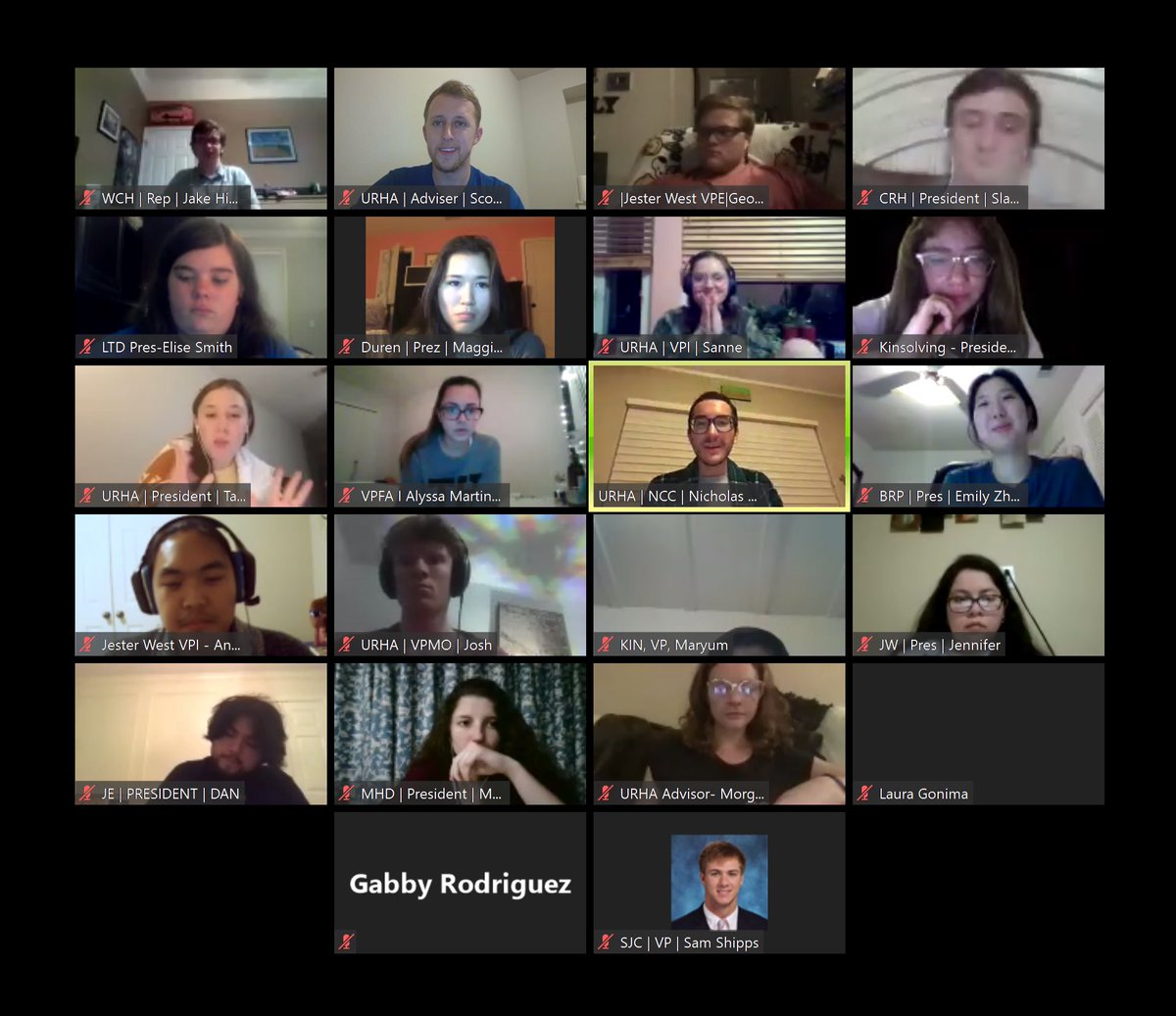 I couldn’t be happier to see all these faces tonight at <a href="/uturha/">Longhorn URHA</a> 1st zoom meeting

<a href="/UTHousing/">UT Housing</a> <a href="/UTAustin/">UT Austin</a> #SocialDistancing #InThisTogether