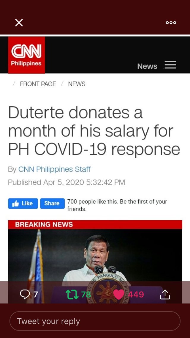 Shany151's tweet photo. @jmtanon May pa si DUTERTE nag donate nga iyang trabaho is to serve all the people ikaw wa jud when all u did is to serve YOURSELF. 😂 OUST YOURSELF. https://t.co/MHxZySVcLF