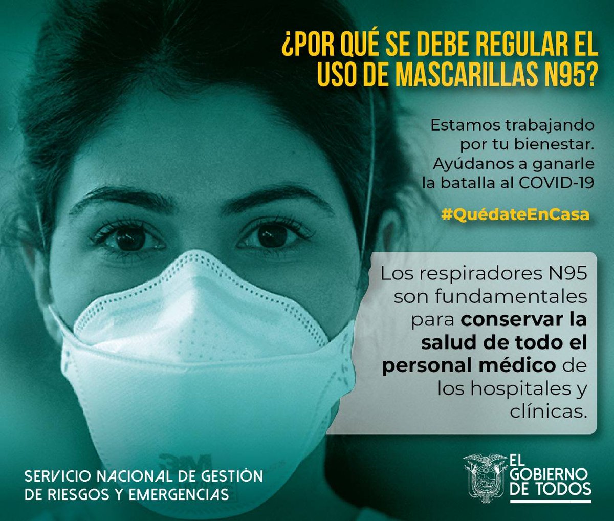 Riesgos_Ec's tweet photo. Evitemos la compra masiva de este tipo de mascarillas N-95 para no desabastecer a trabajadores de la salud u otras profesiones que tienen alta exposición al #COVID19Ec. |
#JuntosEcuador https://t.co/SSji7IP420