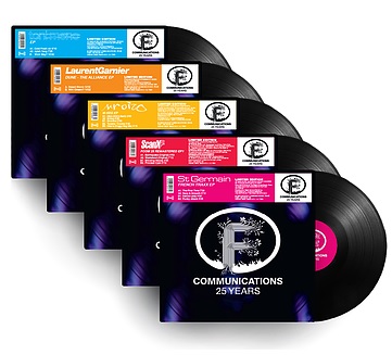 HMVrs_online's tweet photo. 仏テクノ御大 #ローラン・ガルニエ 主宰＜ #FCOMMUNICATIONS ＞より、シングル5タイトルがレーベル25周年記念リマスターリイシュー。#アナログレコード #LaurentGarnier #SaintGermain #ScanX #MrOizo #ToniMono
https://t.co/nVGO16Dh5s https://t.co/RCs9QbfSrk