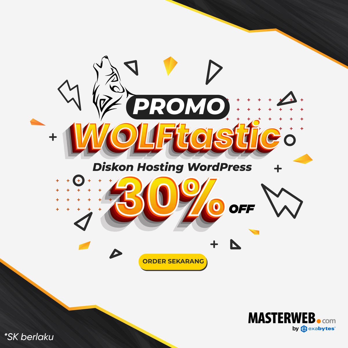 masterwebnet's tweet photo. Belum order Hosting WordPress? Order sekarang dan dapatkan diskon 30% nya! Cek syarat ketentuannya disini https://t.co/BHsEi2LFMv
.
#masterweb #mwn #masterwebnetwork #promo #diskon #WordPress #Hosting #HostingWordPress #wolftastic #wolfpress https://t.co/0PzYYiWSCm