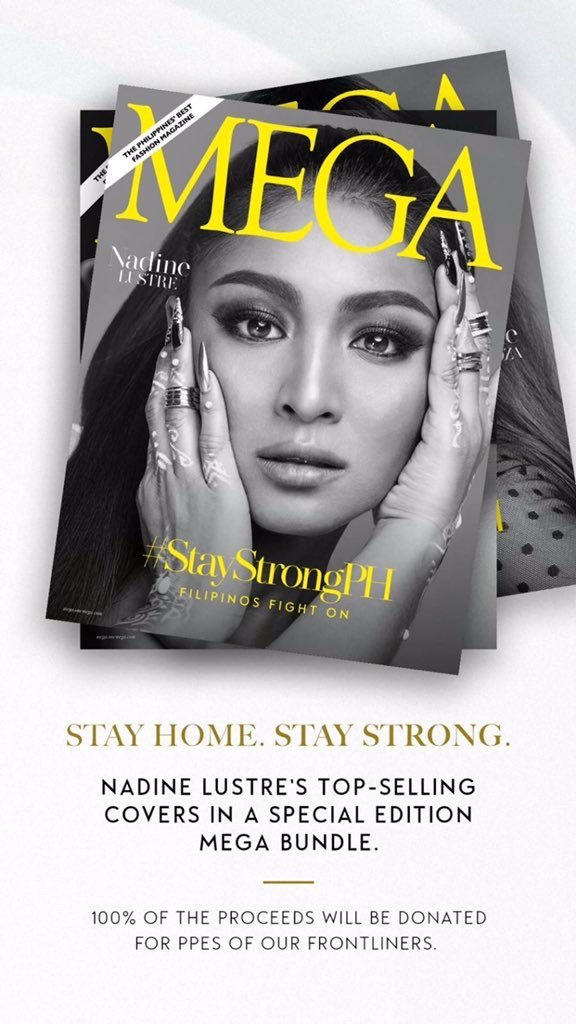 Download your copies of Nadine Lustre’s  @mega_magazine Special Edition from Magzter ( http://bit.ly/3aCugtO )!All proceeds will be used to help the production of PPEs for our beloved frontliners fighting against COVID!My FunnyWifey  #OTWOLFairytale2020