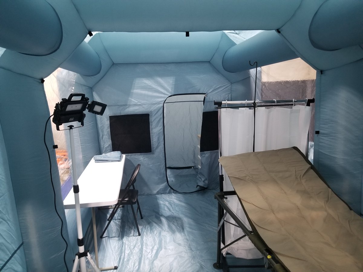 EmbassySecure's tweet photo. Who to help, We decided to donate to nursing homes, Our greatest generation. Employee/Visitor screening outside. https://t.co/20OzRCR9pV