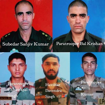 A total of 5 terrorists were killed by Subedar Sanjeev Kumar & Team. But the sad part is these 5 soldiers also lost their lives in the process. Thy were from Himachal Pradesh, Uttarakhand and Rajasthan. #Kupwara  @adgpi