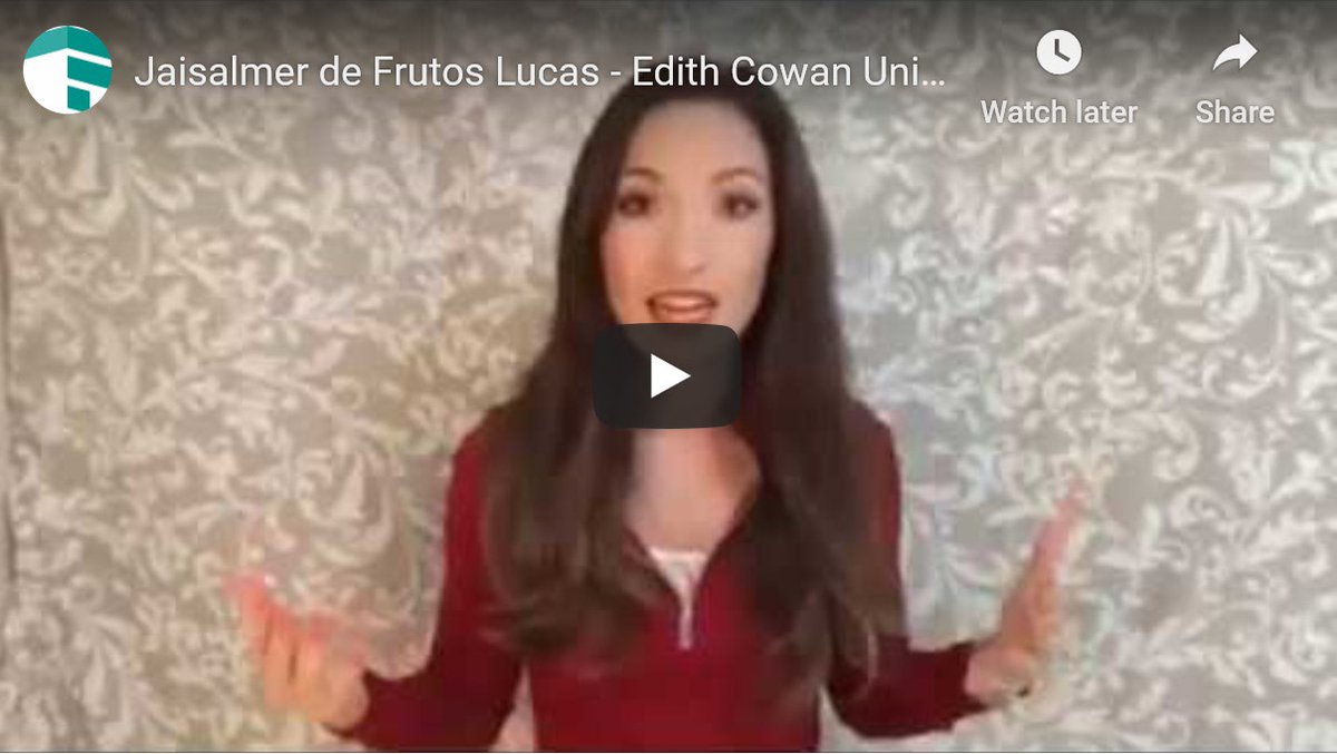 #WA #FameLabAus semi-finalist 5: Jaisalmer de Frutos Lucas <a href="/Jaisalmercita/">Jaisalmer de Frutos</a> of <a href="/Edith/">Edith</a> CowanUni - Win the race against Alzheimer's disease. View the video and vote online now!
fwam.com.au/western-austra…