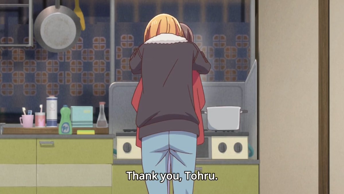The theme of home really hit here. Tohru was only gone for a brief while, but you could feel the impact of her absence in the soma household. Kyoko's advice was great as always, she is the best anime mom I've seen. Also she looks like a cat in the last pic   #StrangeWaves