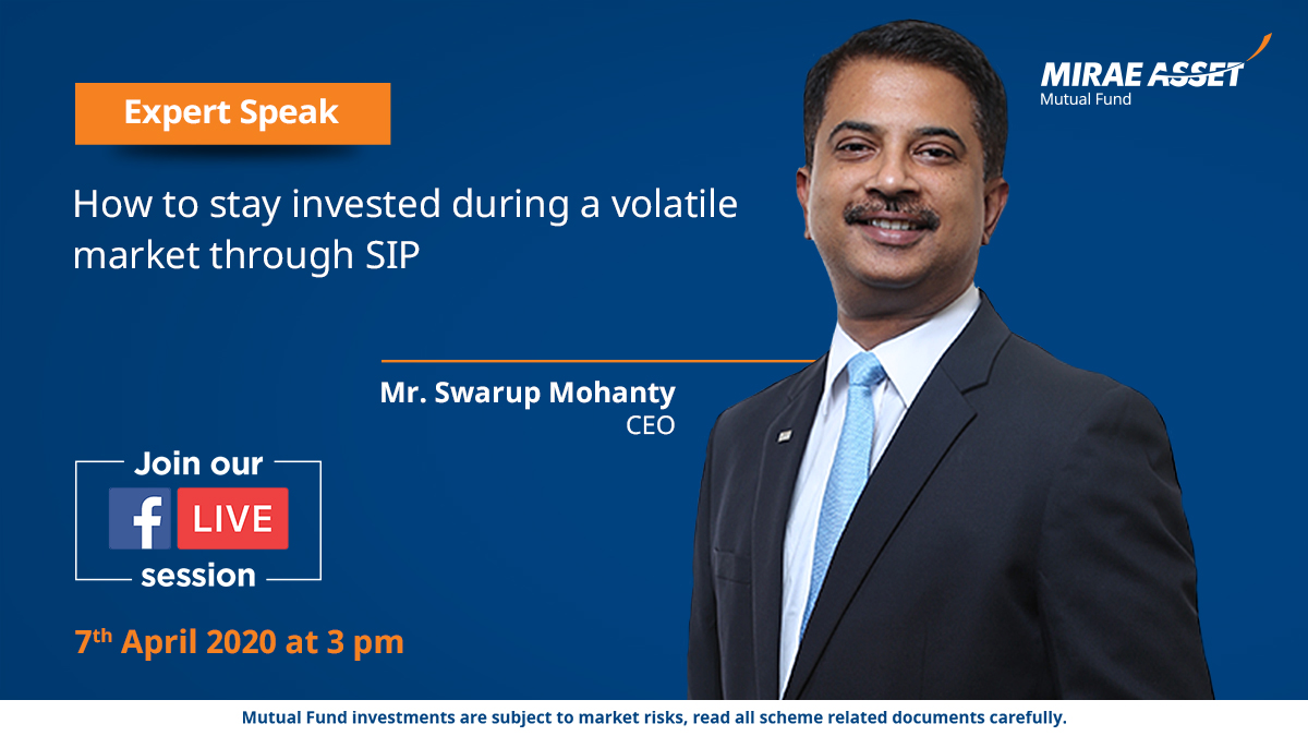 MiraeAsset_IN's tweet photo. Tune in on our Facebook page today at 3 PM for an exclusive Facebook Live session by @mohanty_swarup on staying invested through SIP in a volatile market. #MiraeAsset #MutualFund

Follow our Facebook page for updates - https://t.co/RkpqJtN1lX https://t.co/SmgYXGzT3p