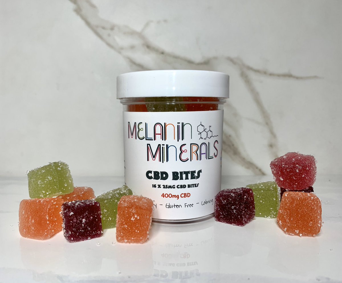 Dro_Hannah's tweet photo. Relax, fight inflammation and maximize your sleep cycle with these gluten free, vegan friendly CBD gummies (0% thc) 😘 #melaninminerals #cbdbites #cbdgummies #cbdedibles #cbd https://t.co/6CCxPKdU6t