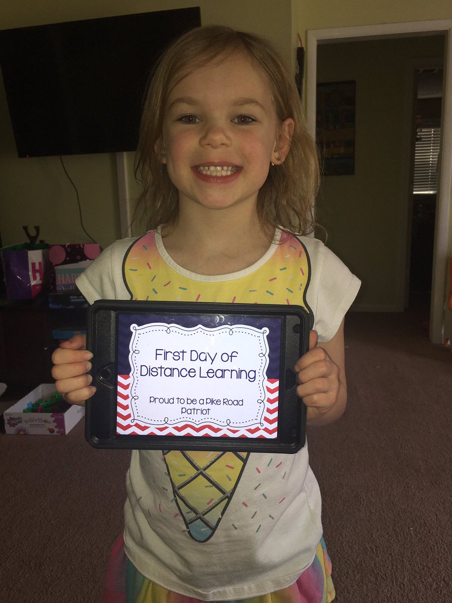rlingram109's tweet photo. Keelyn was SUPER excited to see her friends and @misscynwhiten!!  It was hard not being there today.  But I’m thankful for @PikeRoadES and everyone I work with!!  Y’all are rockstars!!  #prsfirstdayback #pikeroadway https://t.co/QAEAXrOG8E