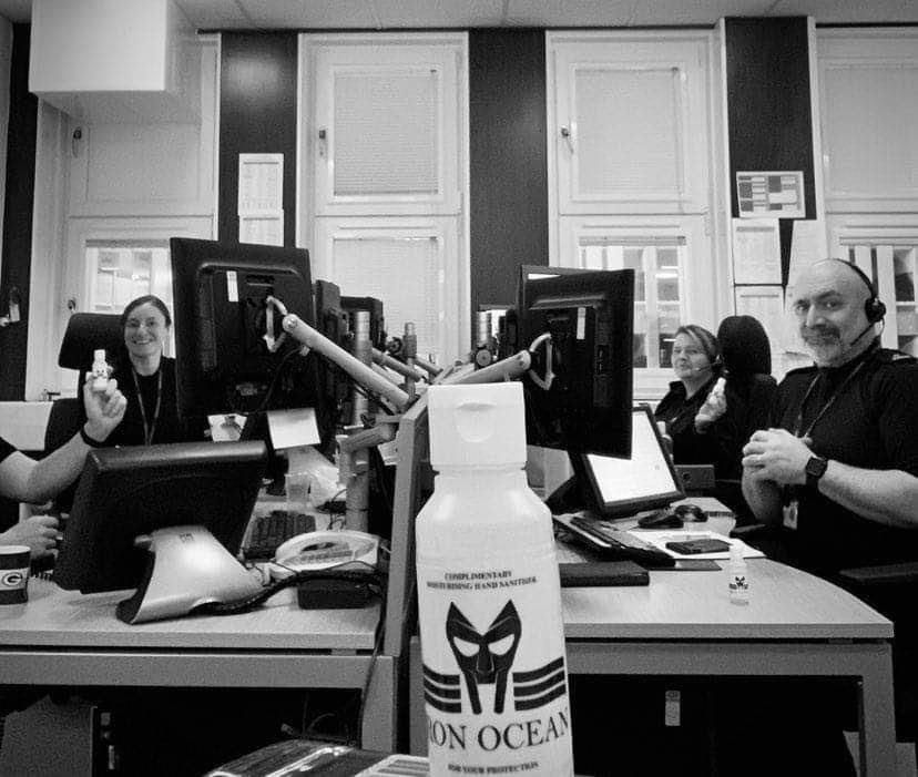 Ironoceanuk's tweet photo. Sending love to our brave front line professionals at Police Scotland 💙 protecting us every day 24/7. 

We sent a little free sanitiser to protect them for a change 💚 keep safe ! @news_RSE @courier_dundee @ScotEntNews @RadioTayNews https://t.co/qpR7Xdi2sE