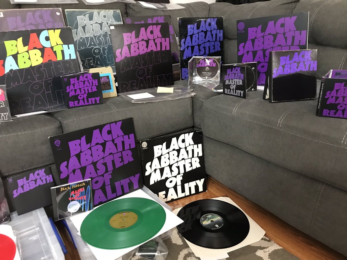 If there is a centerpiece to my Sabbath collection, that would have to be Master of Reality. The difference colored lettering might be what kicked of this project.