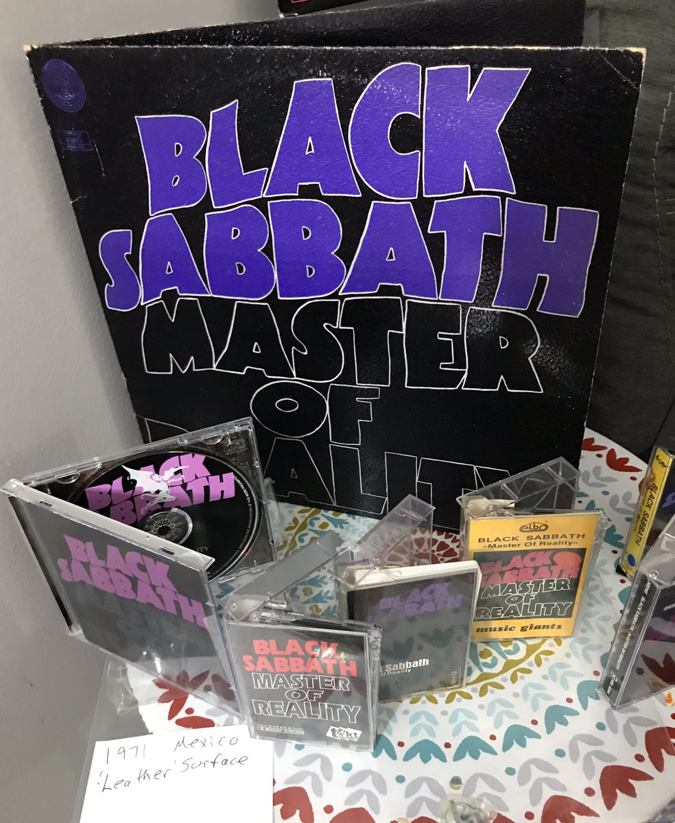 If there is a centerpiece to my Sabbath collection, that would have to be Master of Reality. The difference colored lettering might be what kicked of this project.