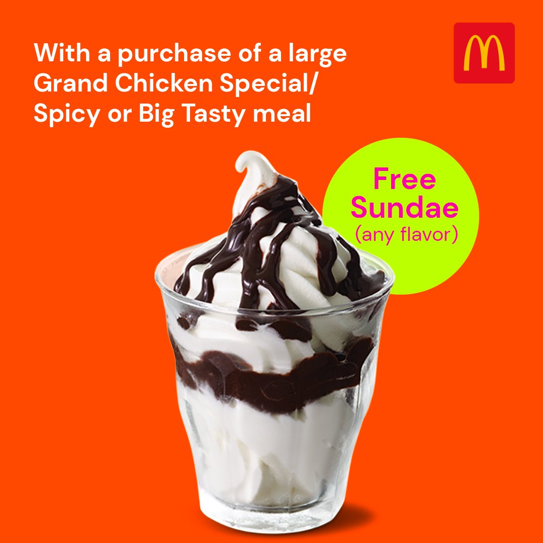 ILQLive's tweet photo. Order any of these large meals from @McDonaldsQatar and get #free chicken nuggets or sundae and have it delivered right at your doorsteps, through the @Talabat app now! 👉️https://t.co/H7lxNnCaJF
#sponsored #qatar #doha #ILQTalabatApr20 #fooddeals #foodpromos https://t.co/salYn8vdOe