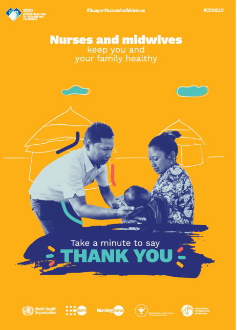 RuthCarlyle's tweet photo. Today is #WorldHealthDay. The @WHO theme recognises the roles played by Nurses and Midwives, working with colleagues today to care for people with #COVID19 and all other health issues from birth onwards. Take a minute to say thank you. https://t.co/v7n6je9fBk #NHSThankYou https://t.co/MUL8DmxNFF
