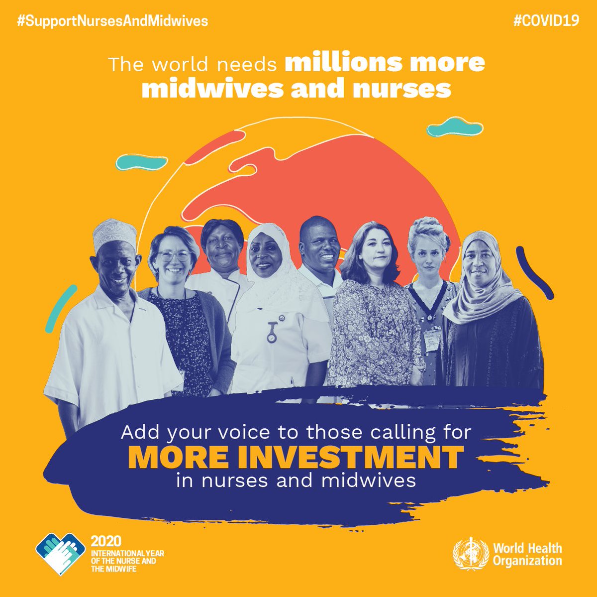 The  #COVID19 pandemic underscores the urgent need to strengthen the global health workforce, of which more than 50% are nurses .On this  #WorldHealthDay  , WHO &  @ICNurses  @NursingNow2020 are launching the 1st ever State of the World’s Nursing Report:  http://bit.ly/NursingReport2020