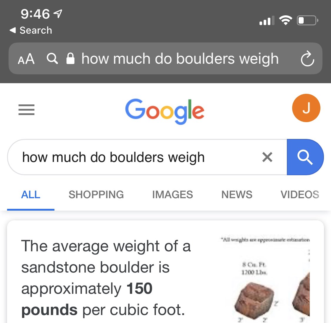 How much do boulders weigh?