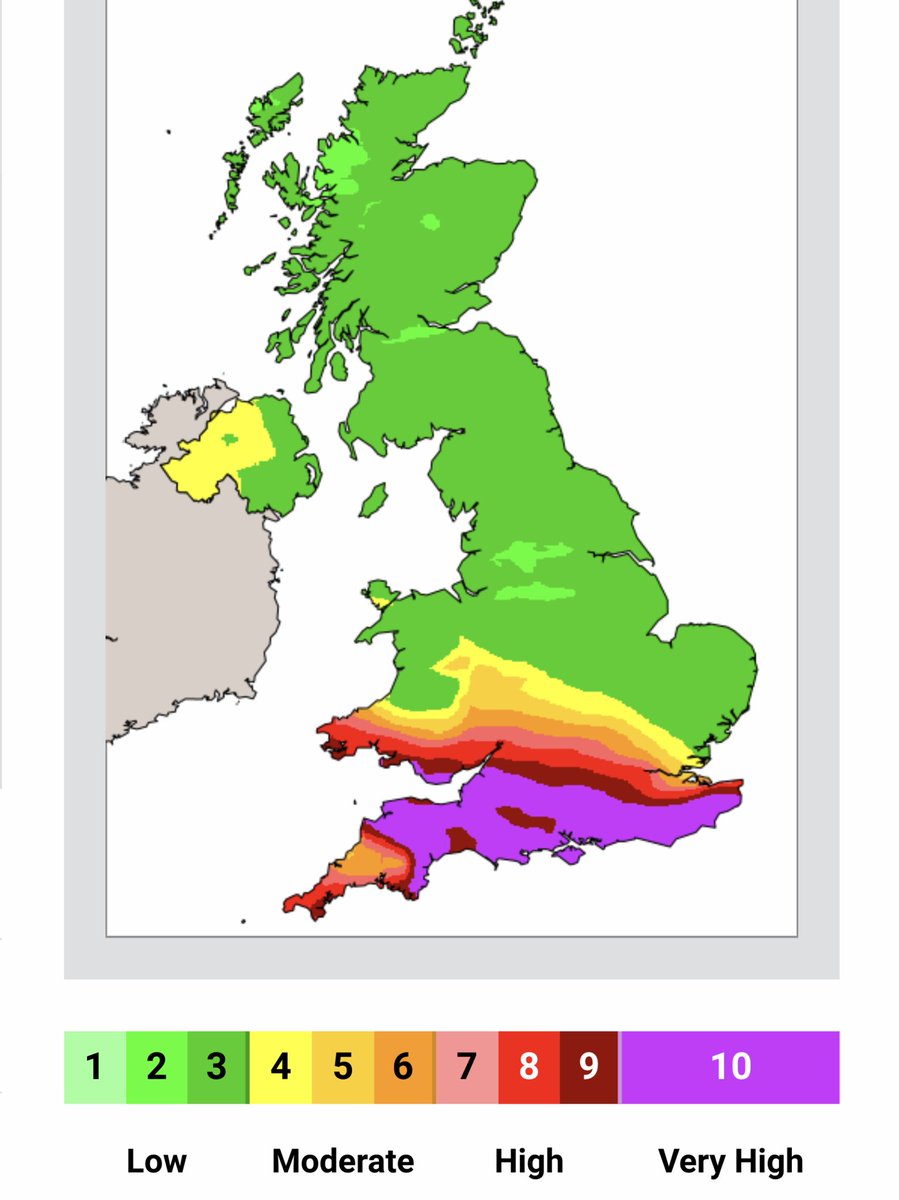  #PollutionAlertApril2020 | HIGH 7-9/10 and VERY HIGH 10/10 particle  #AirPollution from non-traffic sources expected to hit southern UK Wednesday-Saturday (as winds slow and turn easterly). Could hit  #Coronavirus  #COVID19 patients at worst possible time  https://uk-air.defra.gov.uk 