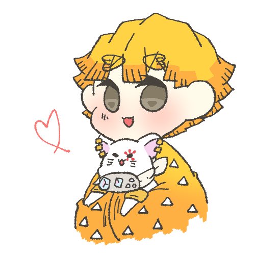 ふたまる🥑さんがTwitterに投稿した我妻善逸(鬼滅の刃)のイラスト。