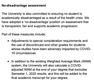 Very pleased to see these changes, yet another SRC proposal <a href="/Sydney_Uni/">University of Sydney</a> has implemented in recent weeks. A massive win for everyone working so hard for ‘no-disadvantage’ outcomes and approaches, and for the entire student body! Work not done, but still a huge victory!