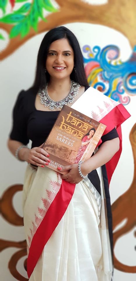 CGIFrankfurt's tweet photo. Let’s Connect: Live with CGI Frankfurt
Join us today at 6pm CET with Sowmya Reddy Shamanna author of TANA BANA–The world of Sarees.@ReddyShamanna @IndianDiplomacy @ICCR_Delhi 
Our Facebook page: India in Germany(Consulate General of India, Frankfurt) https://t.co/6r99UYkiGd