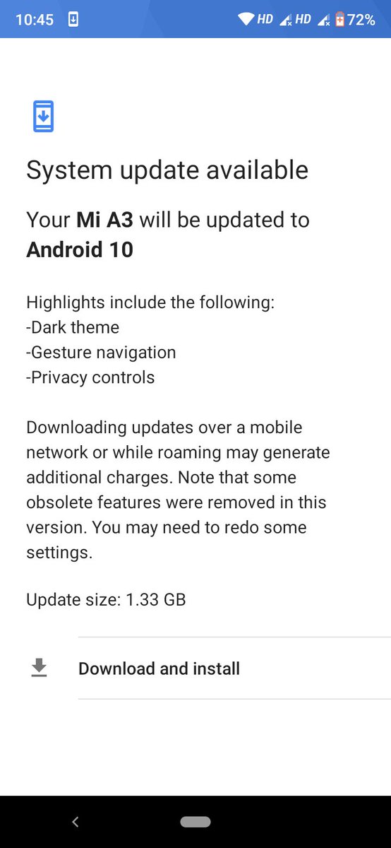 shawvicdas's tweet image. Don't bother if this #superlate #update bricks my #MiA3 , secondary device anyways 😂 #Android #Risks ⁦@kanthalaraghu⁩ ⁦@rubul7⁩ ⁦@swarupmitra666⁩