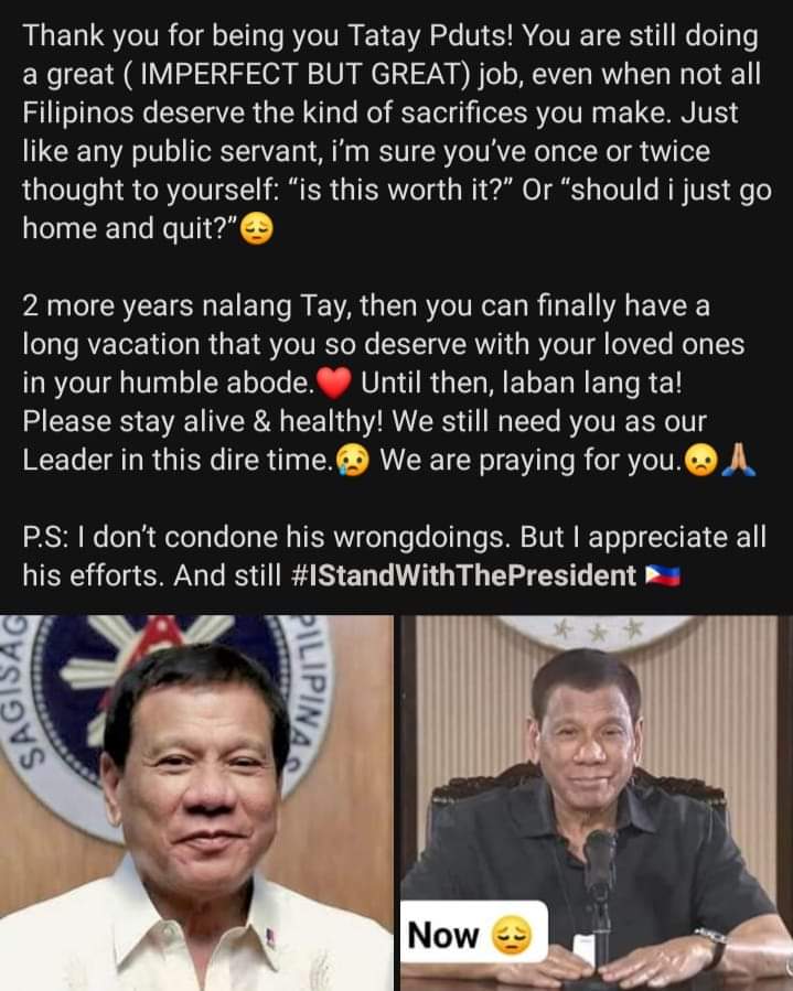 hallowcamsie's tweet photo. Thank you po Mr.  President.  We are here for you  Stay healthy po!  💙😍 https://t.co/ZeOlkSJ1Qz