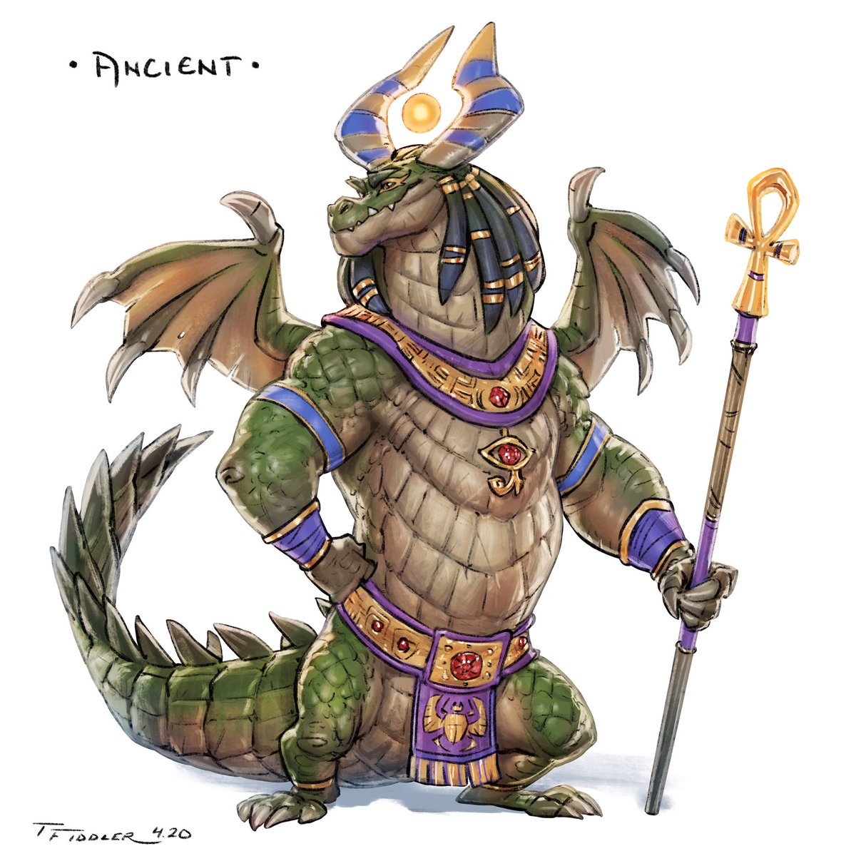 Day 23 of DragonMarch!! Ancient! ?

How about the ancient Egyptian god Sobek... but as a dragon ??

#DragonMarch #Dragomarch 
