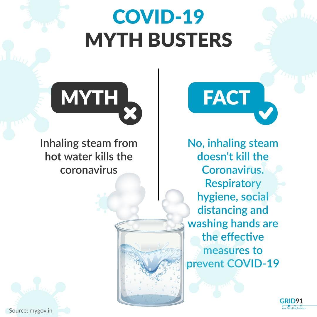 grid91_official's tweet photo. As the outbreak continues to create panic, @grid91_official helps bust some myths and brings you facts to avoid confusion and spread of misinformation.
#mythbusters #grid91solvingmisconceptions #CoronaVirusFacts #FactsNotFear #SafeHands #coronavirus #StayAtHome #IndiaFightsCorona https://t.co/K2zfpwFEL6