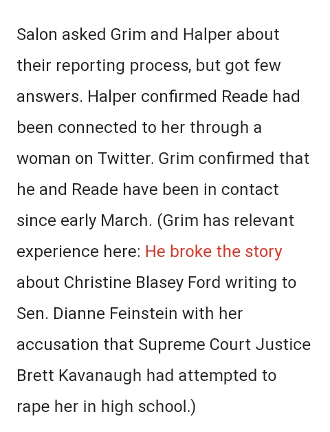 How could attacks AFTER the story came out prevent her from telling the story in full BEFORE it came out? Huh? 6. Her accusations escalated AFTER she joined the Bernie Fanworld. This is suspect. 7. Few answers were forthcoming about Halper and Grim's reporting process.