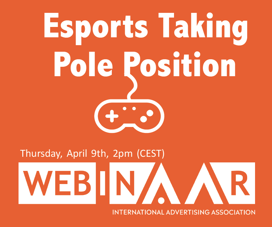 Join us for the second episode in our WebInAAr series: ‘Esports Taking Pole Position’ Thursday April 9th, 1pm GMT.
 
lnkd.in/dsUquCK Meeting ID: 585 675 219 Password: 023652