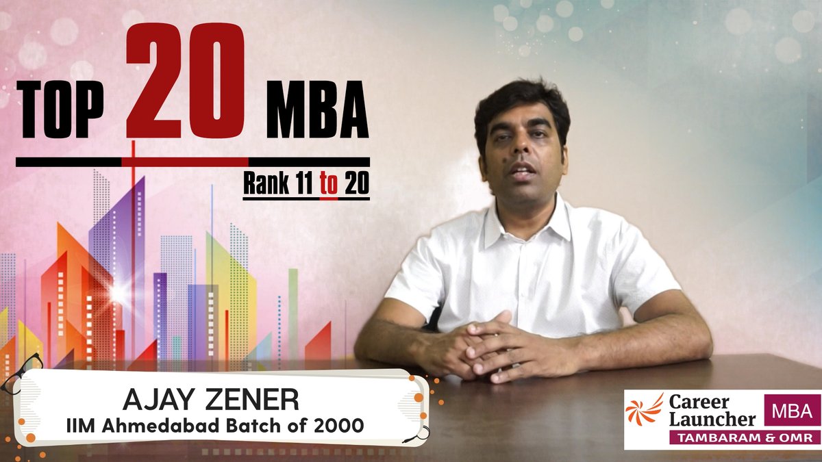 ajayzener's tweet photo. As per the request that I received after my first video, I spent some time to research and came out with the Top 20 MBA Programs in India: https://t.co/cKiymVrx8F
#CL4CAT #MBA #CAT #Careerlauncher #CLOMR #CLtambaram #ajayzener @B5G6V89 https://t.co/FSG6D5xZQJ