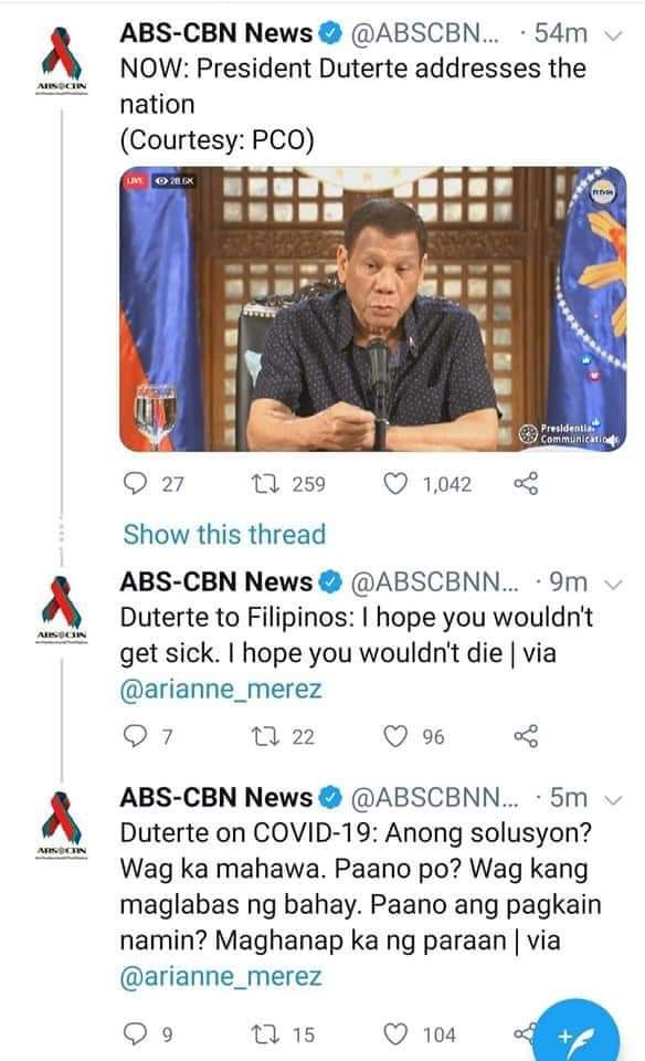 Deeyang49686877's tweet photo. Ilove ABS CBN before pero ngayon? tstsk YES TO ABSCBN SHUTDOWN https://t.co/BDJzMt4WKX