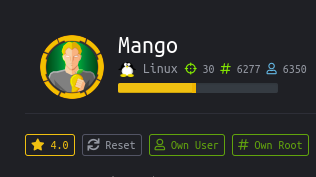 LickosA's tweet photo. Owned user and root of #Mango machine on @hackthebox_eu.
#nmap #gtfobins #mongodb #linux
#RWPS https://t.co/litj2shvau