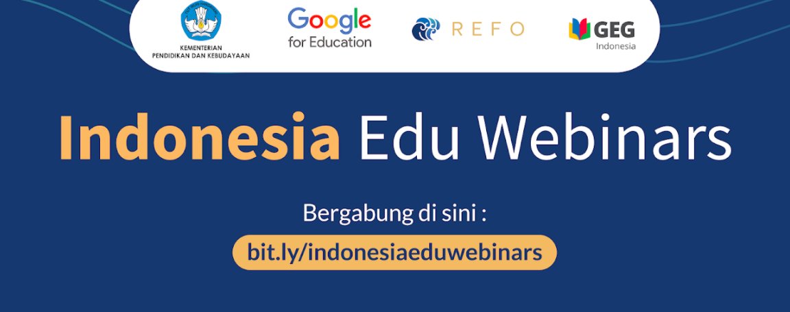 googleindonesia's tweet photo. Untuk membantu guru dan orang tua menerapkan strategi belajar jarak jauh, Google berkolaborasi dengan @RefoIndonesia dan @Kemdikbud_RI untuk melakukan serangkaian webinar secara online dan gratis. 

Yuk, cek webinar yang akan datang di sini 👉 https://t.co/RSx8uQ4eYH https://t.co/ui134X3yDx