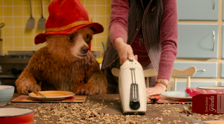 This movie also makes great use of 'plant and payoff.' Paddington's relationship with dust busters gets set up here to be paid off later on...
