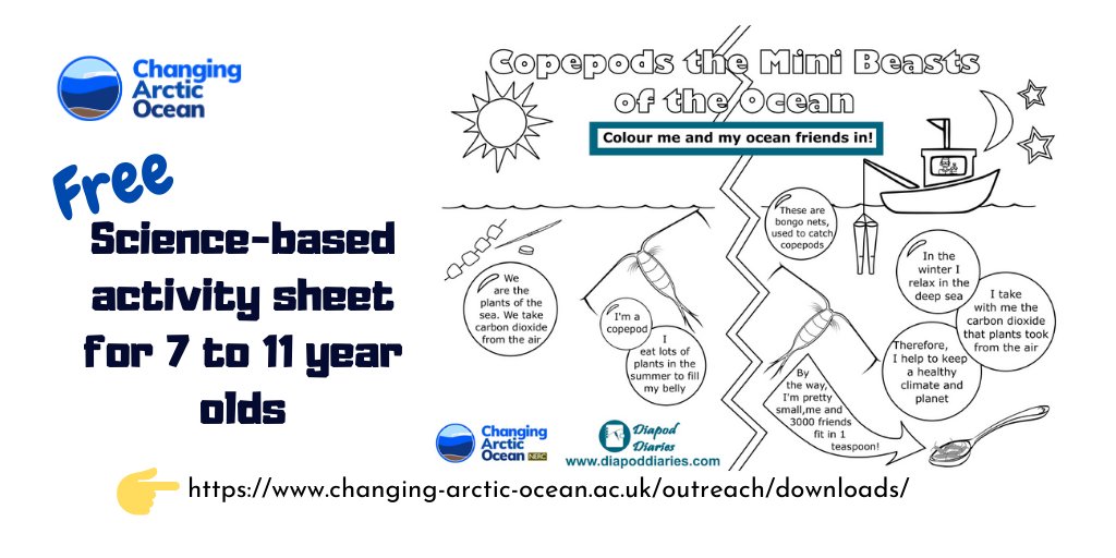 NERC_CAO's tweet image. #DYK the #DIAPOD project has produced a science activity sheet for kids ages 7-11

It has colouring-in, a maze, and a word puzzle 😀

Download it free 👉 bit.ly/CAOactivityshe…

@NERCscience #UKinArctic @unisouthampton @BAS_News @PlymouthMarine #STEM #WorkingFromHome