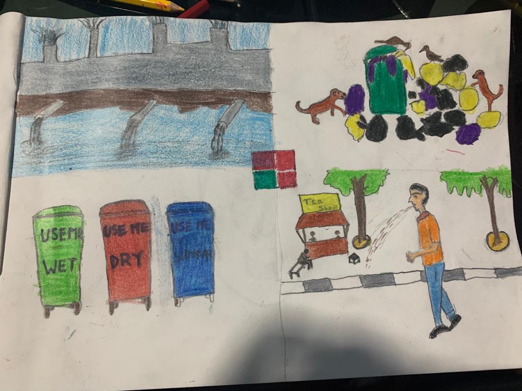 Rajreplica's tweet photo. Ritwik's drawing during the lockdown #StayHomeIndia https://t.co/4IVkqSu1r8