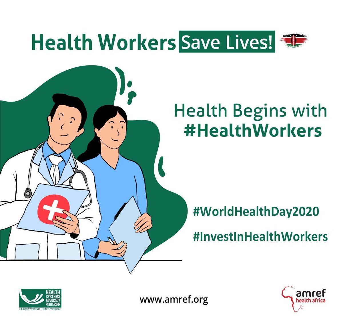 PeoplesCornerKE's tweet photo. Happy Health Day 2020!! 

There has never been a more befitting time like now to acknowledge all that the healthworkers do for us behind the scenes! 
So today say thank you for their sacrifices before and more so now during the #COVID19 
#WorldHealthDay
#HealthWorkersCount https://t.co/AWRHVurvO0