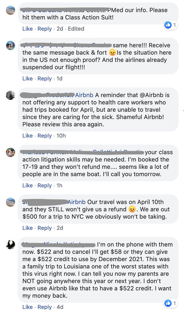 Still struggling to get the refund for an <a href="/airbnb/">Airbnb</a> trip affected by COVID19. Went on FB to get support and found dozens of ppl in the same situation as me.

I guess now we know where the money to relief workers are from....