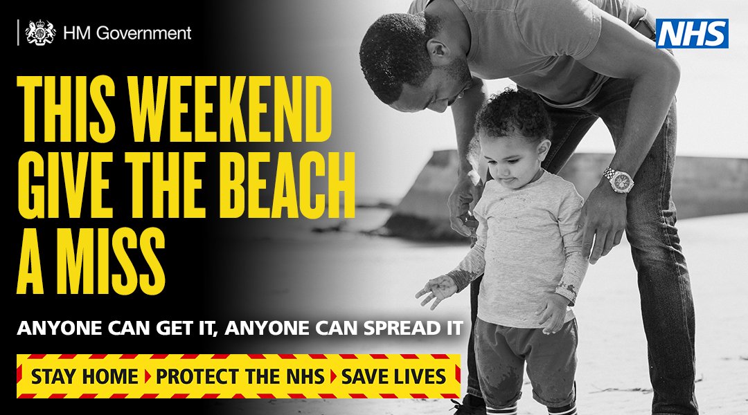You might catch more than the sun at the beach today.

Don't put lives at risk.

#StayHomeSaveLives