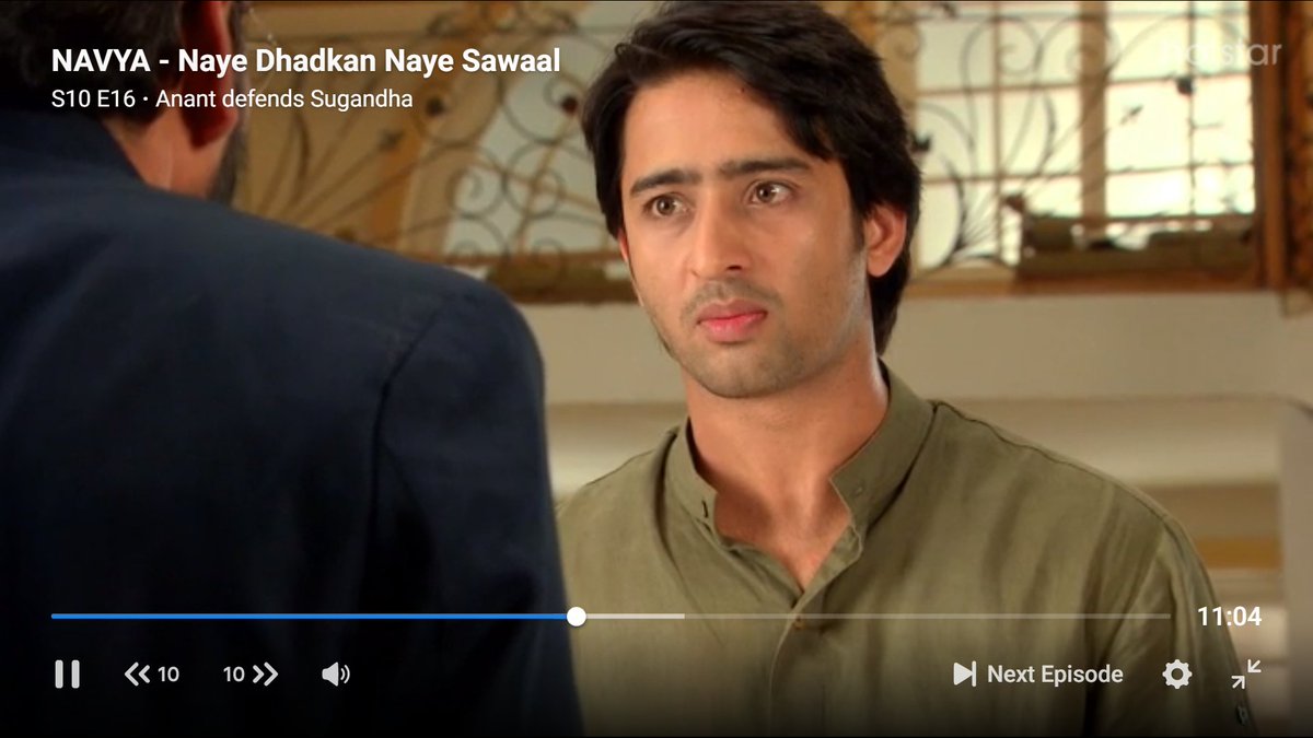 "Lekin aaj mai chup nahi rahunga, Papa" such chilling promise there is in his voice and he hasn't even raised in a notch. In fact, his tones are softer, more rounded than normal. Was that all thru Navya?? He dsnt enunciate as strongly as he does now.  #Navya  #ShaheerSheikh