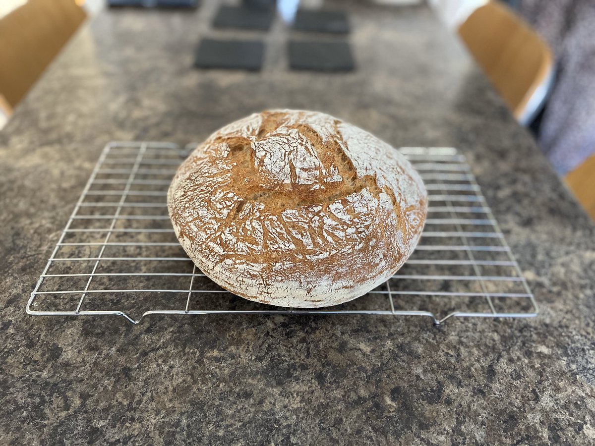Lockdown baking...overnight white loaf with poolish